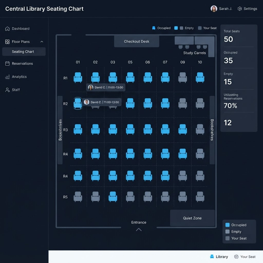 Synthetic Libix seat commitment and shift operations view