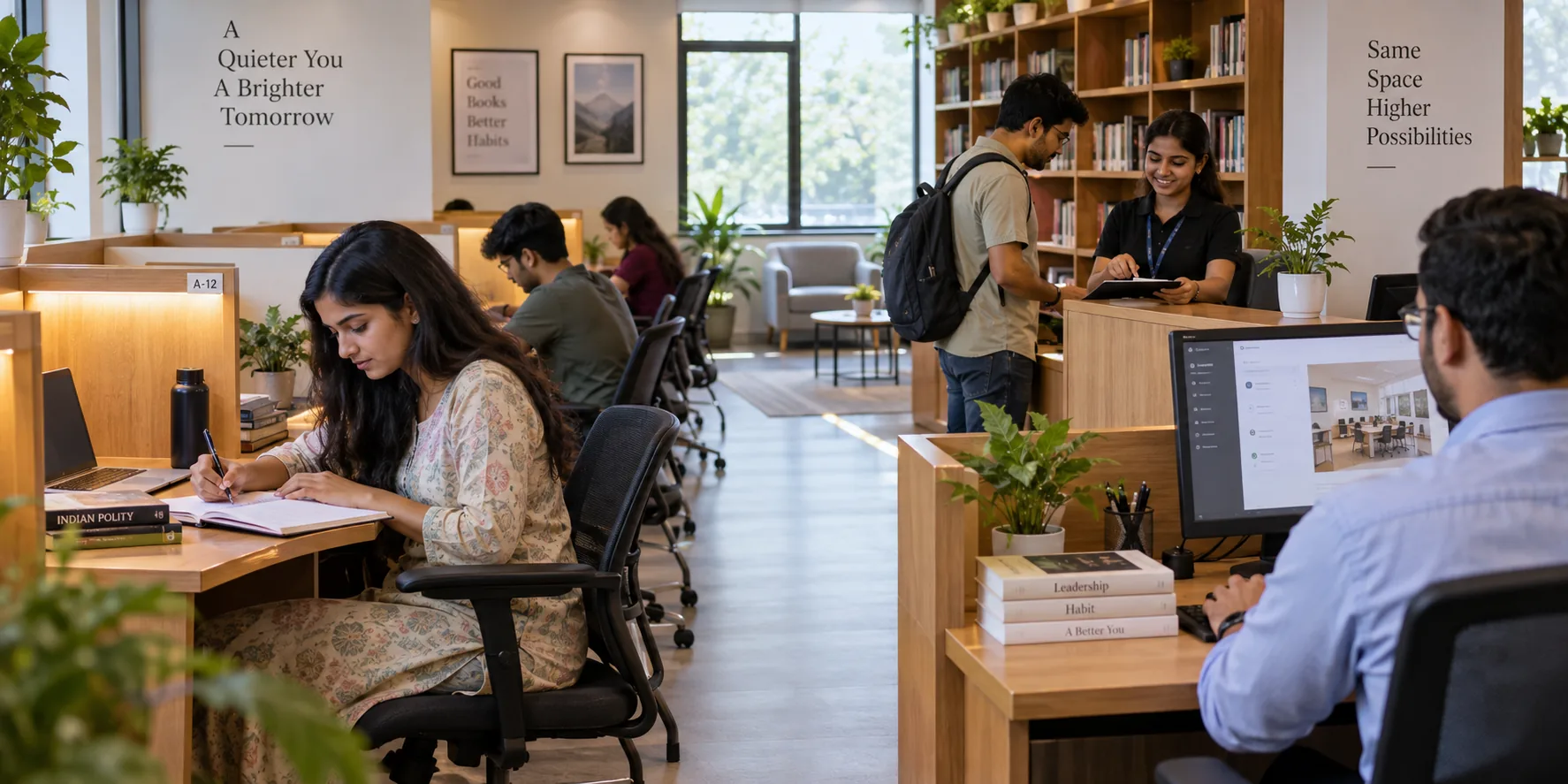 Study library seat, member and renewal lifecycle connected through library management software