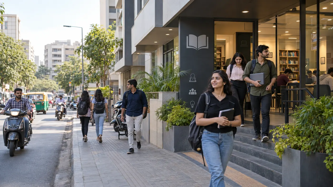Study library staff managing seat types and study shifts with Libix in Ahmedabad