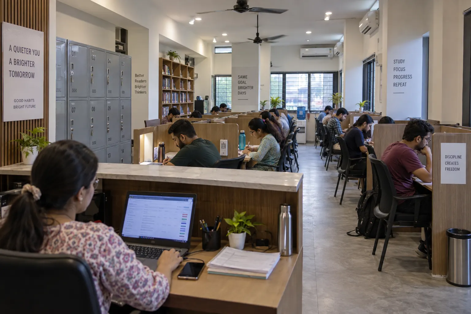Study library staff managing memberships, seats and study shifts with Libix in Gorakhpur