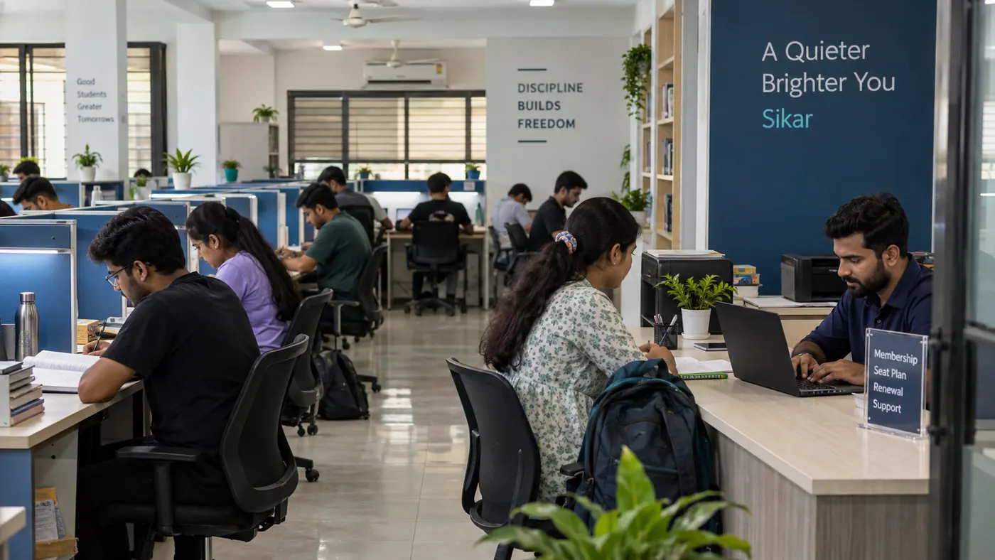 Study-library staff using Libix to manage memberships and seats in Sikar